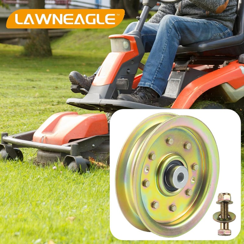 LANEAGLE 756-04129B Idler Pulley 4.25 Replaces Troy Bilt Pulley 753-08171 Idler Pulley Kit, Cub Cadet 756-04129 Idler Pulley 756-04129, 756-04129C, 753-08068 for Cub Cadet RZT50 Idler Pulley - Image 2